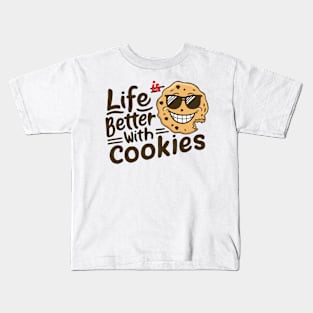 Life is better with cookies Kids T-Shirt